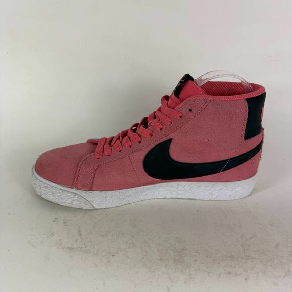 Nike SB Zoom Blazer Mid Sneakers Mens 7 Pink Suede Lace Up Mid Top Running Shoes - Picture 6 of 10